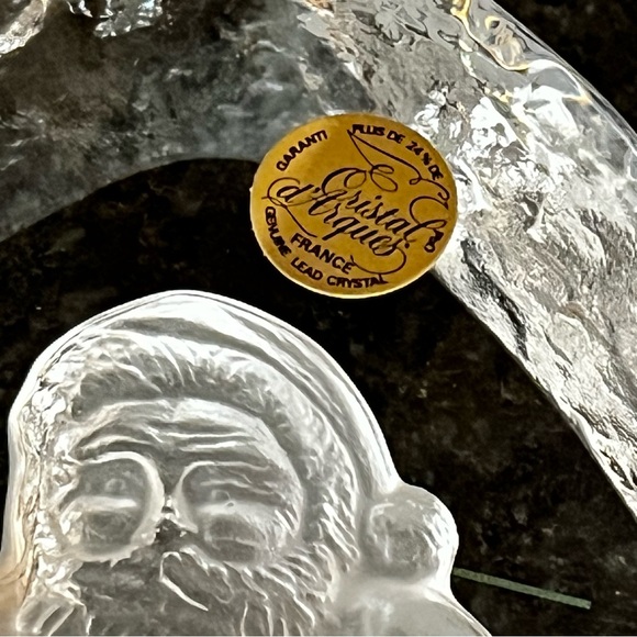 Cristal D’Arques Santa Paperweight with box - Picture 3 of 4
